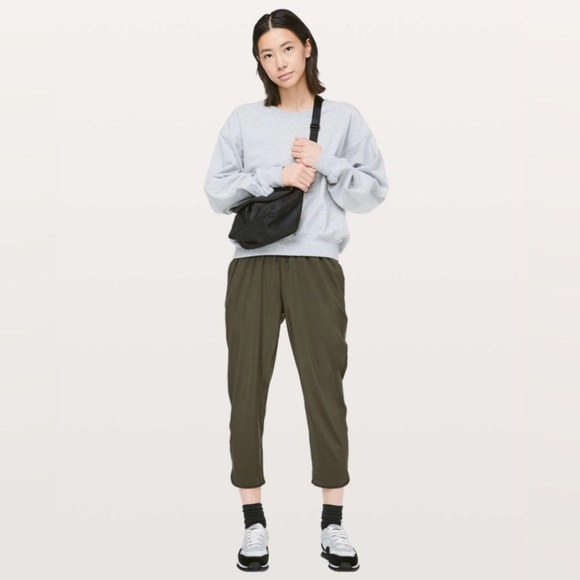 lululemon athletica Pants - Lululemon Keep It Classic Crop 23" in Dark Olive